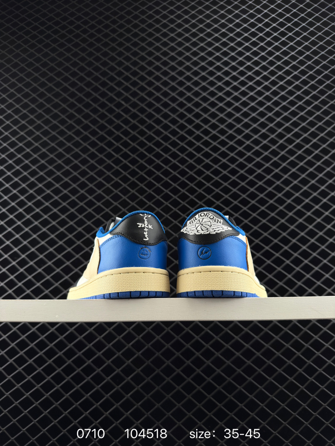 Fragment Design x Travis Scott x Nike Air Jordan 1 Low OG SP”Military Blue”